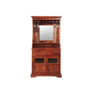 Oxford 97cm Solid Wood Bar Cabinet