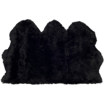 Solid Colour Sheepskin Area Rug