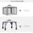 Patio Gazebo, Outdoor Canopy Shelter With 2-Tier Roof And Netting, Steel Frame For Garden, Lawn, Backyard, And Deck (Canopy)-112604644-112604645