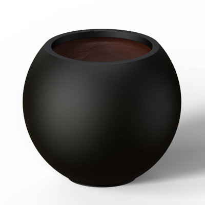 Small Concrete Round Planter / Pot With Drainage Holes
