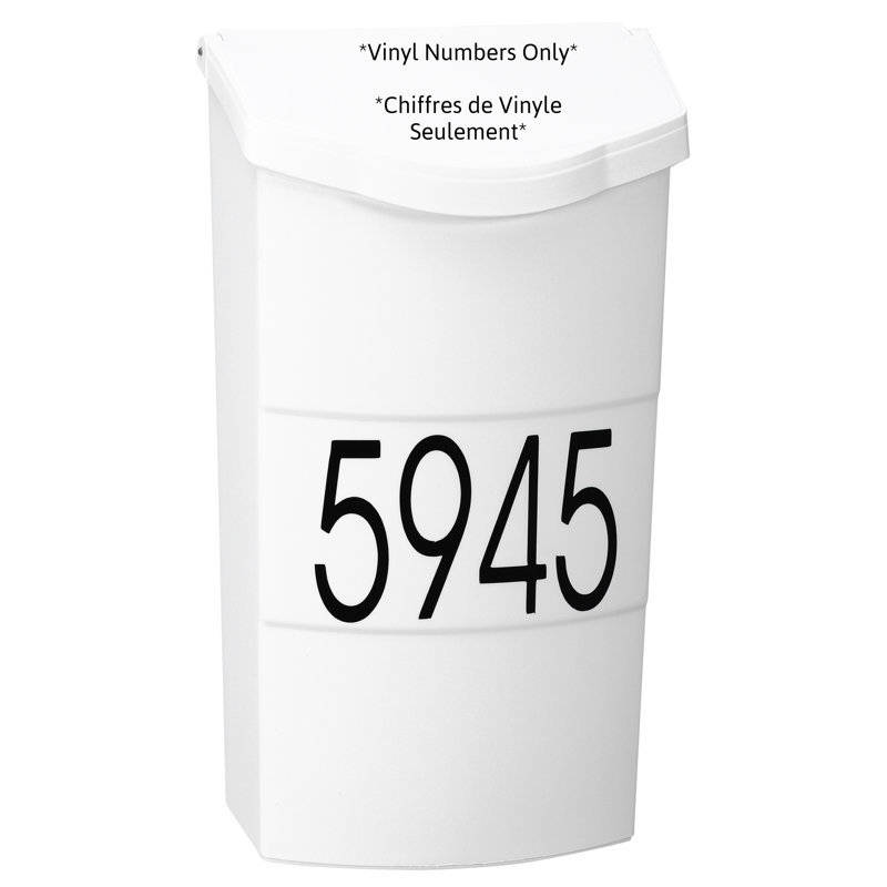 Numéro de maison autocollant, 3 po