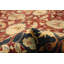 Tapis décoratif en laine de conception unique noué à la main New Age Pakh rouge foncé 9 pi x 12 pi
