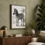 Zebra in Profile Botanical 1 Piece Wrapped Canvas Wall Art-970711342-970711343