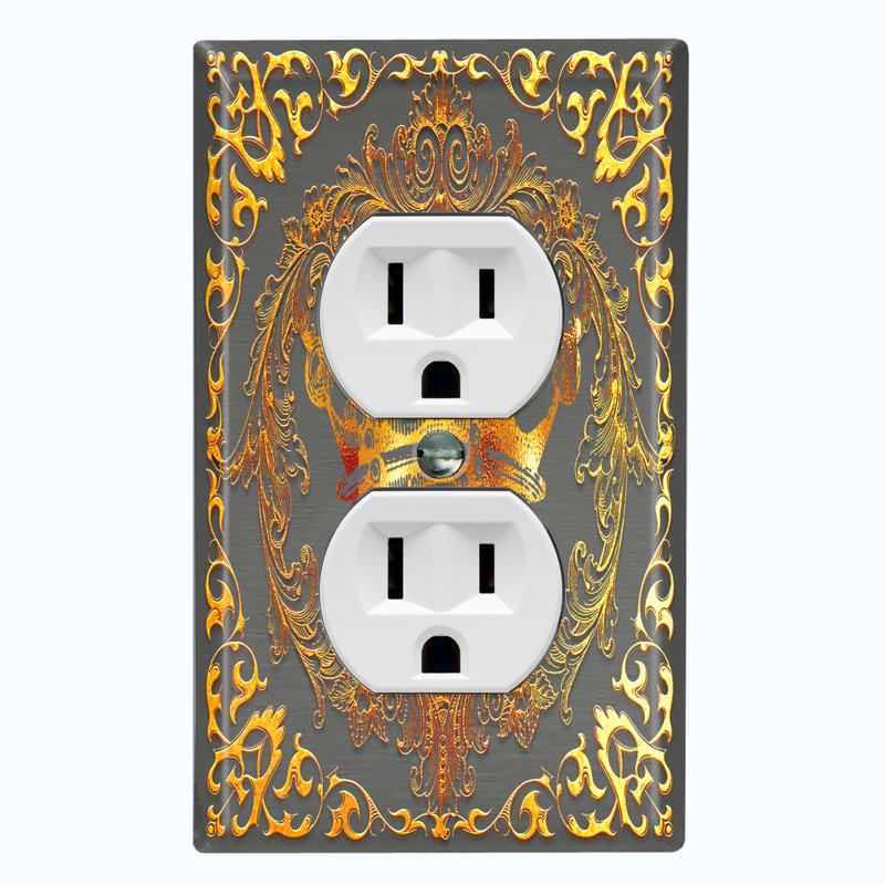 Patterned 1 - Gang Toggle Light Switch Standard Wall Plate