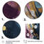 Mauve et bleu mouvements en peinture III - peinture abstraite, art mural-88539456-88539452