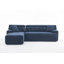 Canapé modulaire de 105 po avec méridienne en forme de L, canapé modulaire à assise profonde, canapé désossé pour le salon et la chambre à coucher, aucun assemblage requis-1412083623