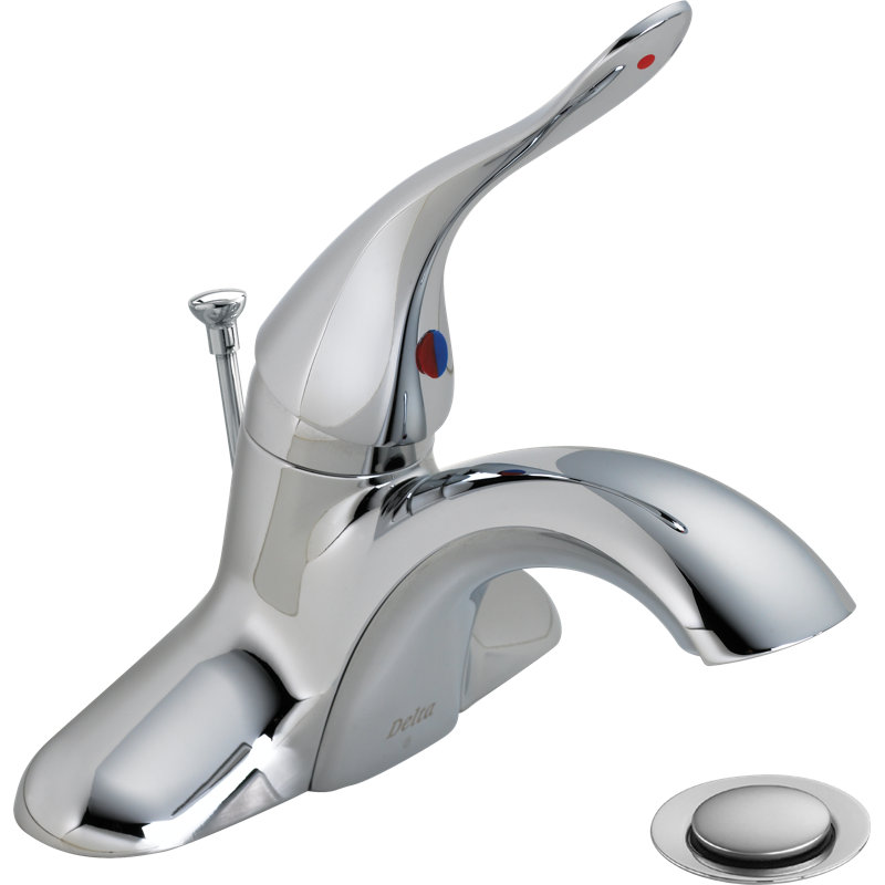 Centerset Lavatory Faucet with Pop-Up Drain