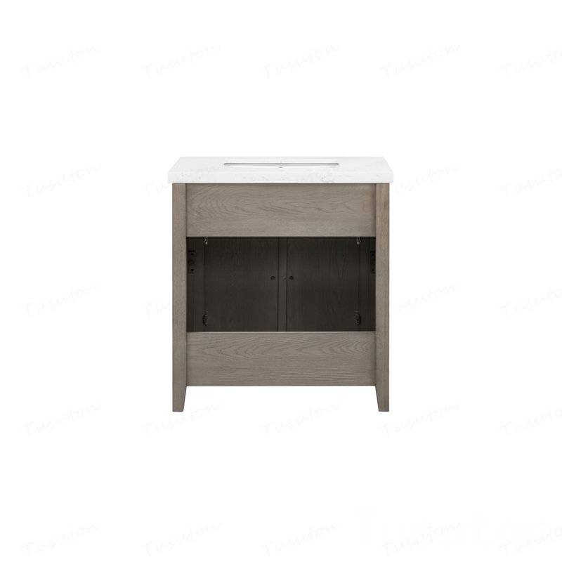 Meuble-lavabo 31 po avec plateau en pierre reconstituée