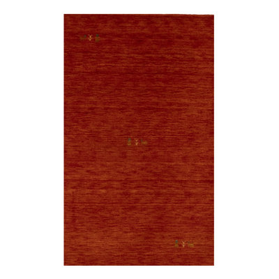 No-Shedding Hand Loomed Gabbeh Rug, 100% Wool, Solid Color, Fade & Stain Resistant, Durable