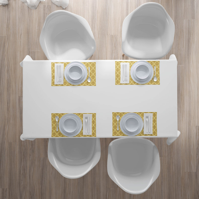 Polyester Abstract Rectangle Placemat