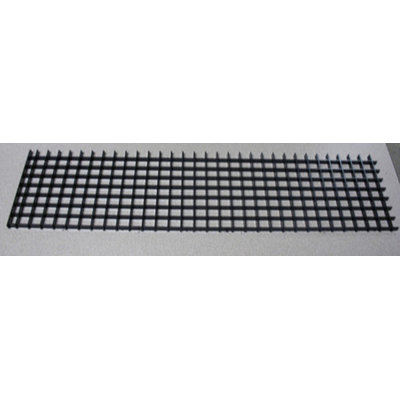 2' Section of Egg Crate, Black for Fixture