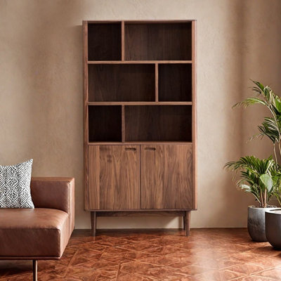 Bibliothèque en bois massif de style européen