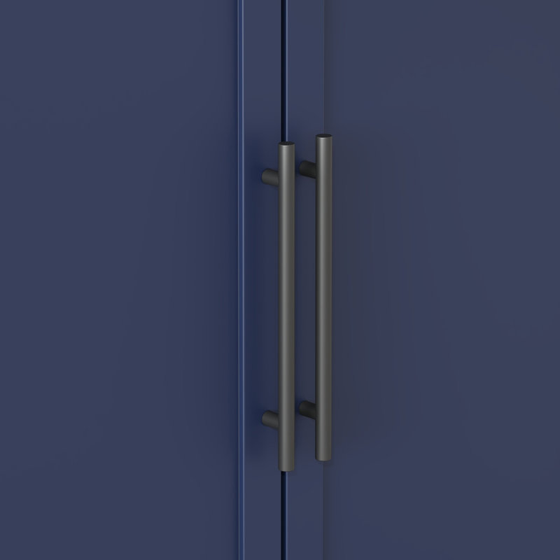 Garde-manger autoportant moderne Topmax, Bleu / Noir