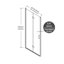 32 à 33,2 po X P 72 po H Porte de douche pivotante bi-pliante sans cadre avec verre transparent-117229224