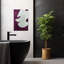 «Flying White Dove», impression d'art mural abstrait minimaliste moderne-129896642
