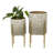 Atrell Metal Pot Planter (Set of 2)