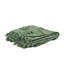 Jeté vert tissé 100% coton texturé
