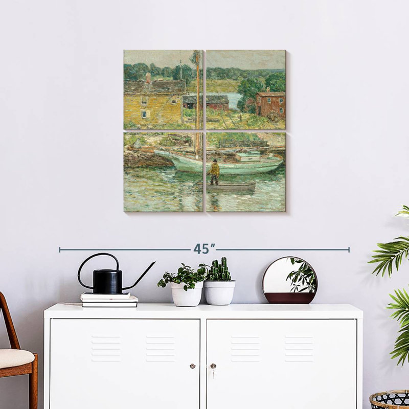 Mehar Oyster Sloop In Cos Cob, 26'' H x 26'' W