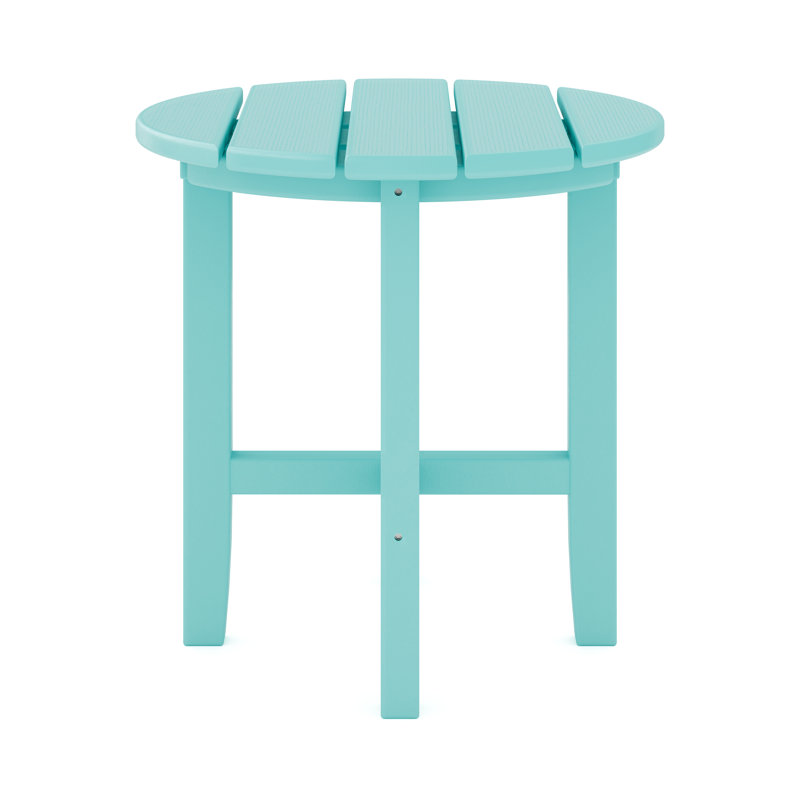Table d'appoint ronde Iser, Bleu sarcelle Gulf Shores, Bleu sarcelle Gulf Shores