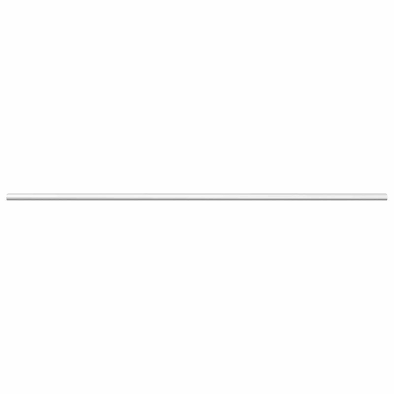 Aluminium Alloy Closet Rod, 2.9 cm H x 86.4 cm W x 1.5 cm D