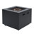 Square Steel Fire Pit Table With 40000BTU Heat Output For Outdoor Comfort And Ambiance.