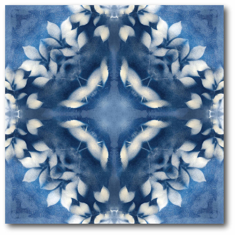 " Navy Nature II ", 16" H x 16" W