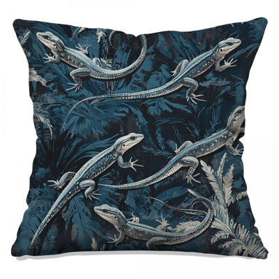 Lizard Throw Pillow, Animal Double Sided Pillows