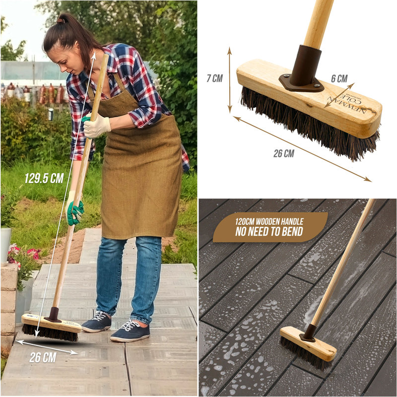 Adjustable Push Brooms with Replaceable Head