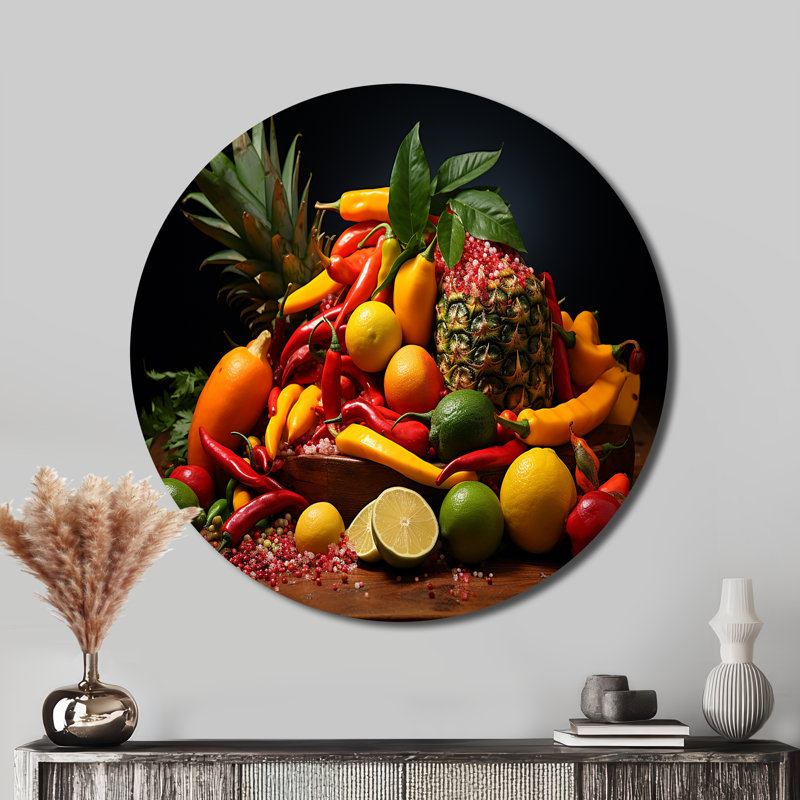 Codruta - Art rond en métal, H 36 po x l 36 po