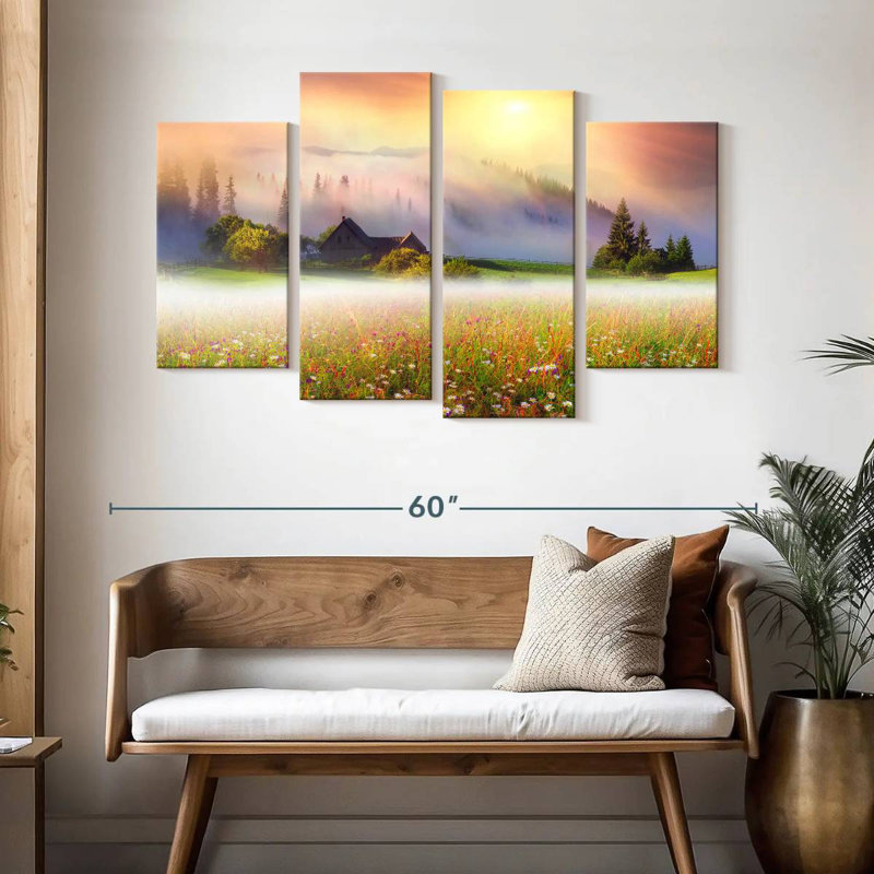 Champ de fleurs Alvord, H 32 po x l 52 po