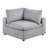 6Pc Modular Sectional Set Corduroy Upholstery Couch 3X Corner Wedge 2X Armless Chairs 1X Ottoman Living Room Furniture