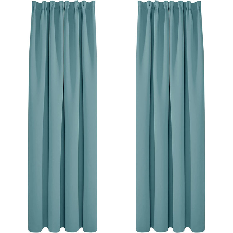 Kokichi Blackout Curtain Pair, 132cm Width x 242cm Drop, Brown