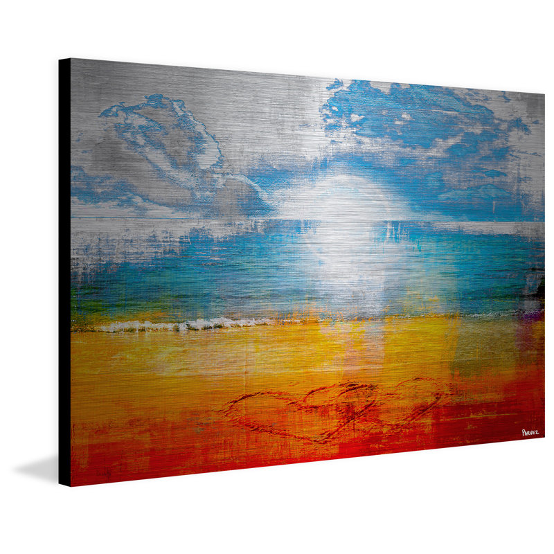 " Joined Hearts " by Parvez Taj, 40" H x 60" W x 1.5" D