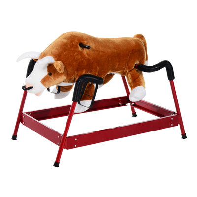 Kids Plush Spring Rodeo Bull Rocker
