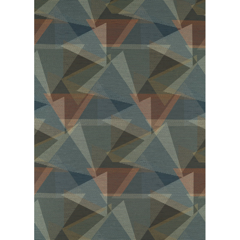 Adaxial Fabric, Ink/Aubergine/Gold