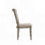 Chaise d'appoint à finition grise