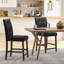 Amarantha Upholstered Counter Stool with Solid Wood Frame