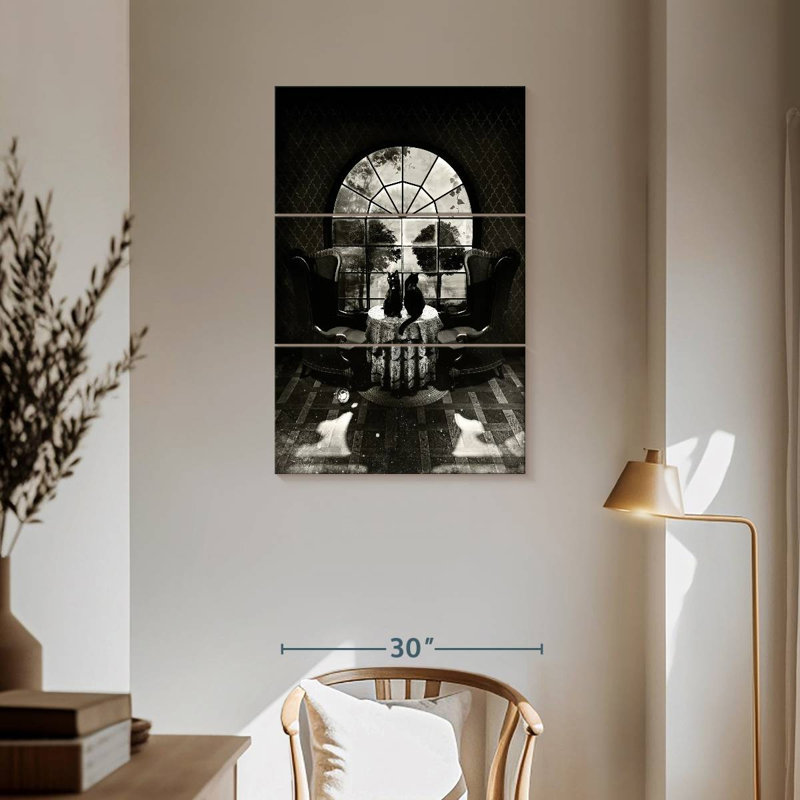 Crâne de chambre BW, H 57 po x l 36 po