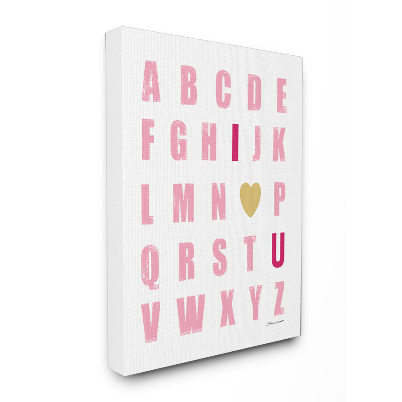 Art sur toile rose love, H 20 po x l 16 po x P 1,5 po