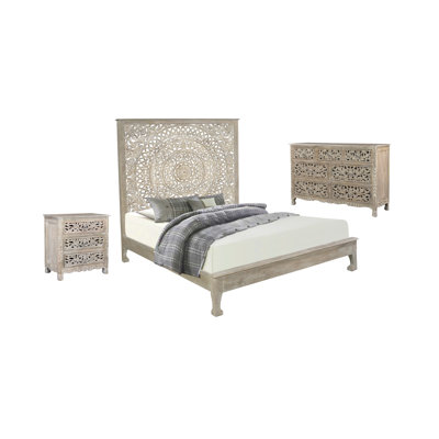 Aarohi Solid Wood Standard Configurable Bedroom Set