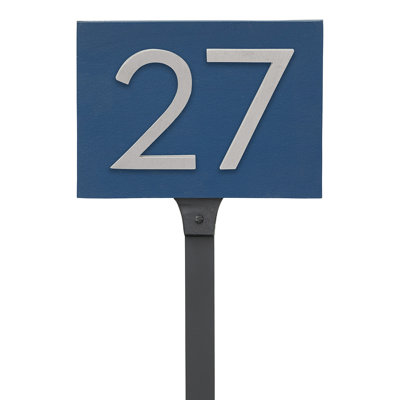 Floating 1-Line Lawn Address Sign