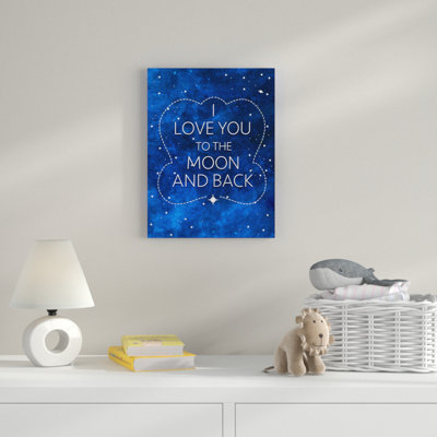 «I Love You to the Moon And Back II», art sur toile