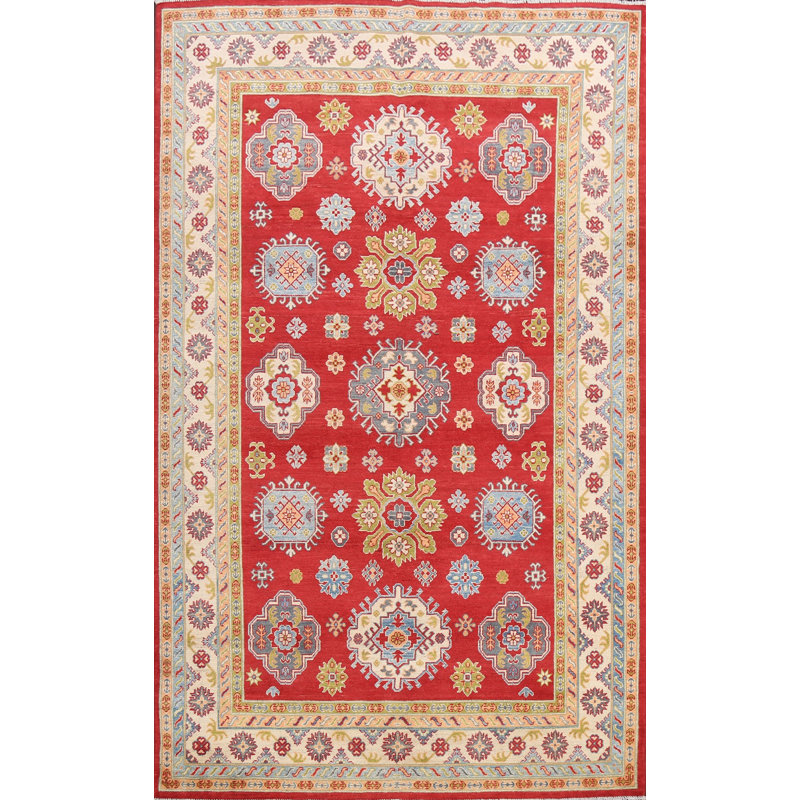 Tapis oriental noué à la main de conception unique Kazak