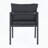 Set of 2 All-Weather Grey Aluminum Dining Chairs with Grey Cushions, 300lbs Capacity-1453161825