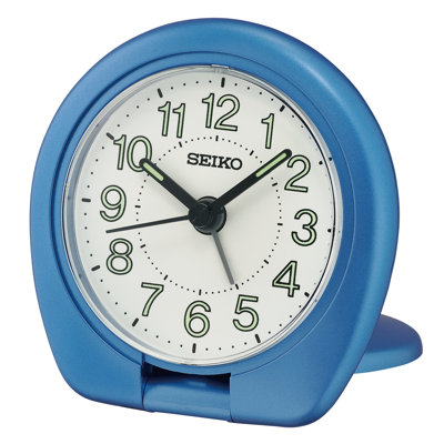 QHT018LLH Travel Clock, Metallic Blue
