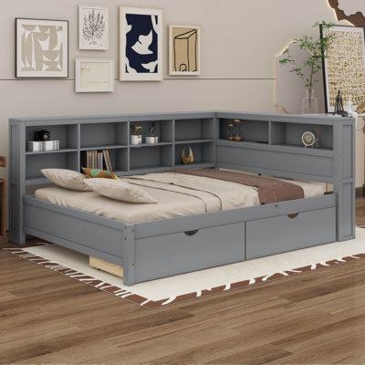Clippard Wooden Daybed With 2 Drawers