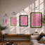 Pink Woven Pattern Minimalist - Print-606033934-606033935