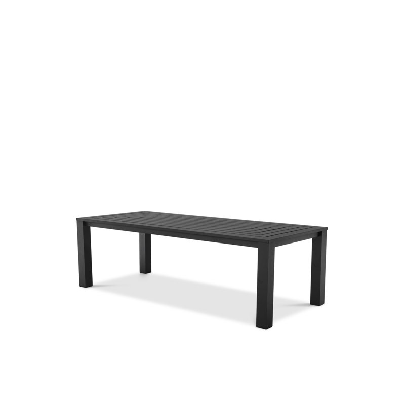 Vistamar Outdoor Coffee Table, Black, 41.34" W x 94.49" L x 29.33" H