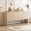 Buffet de rangement minimaliste de style L de 60 po avec 4 portes et dispositif de rebond pour le salon et le vestibule-1919040000