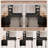 Axelson Makeup Vanity Desk with Large Mirror and Lights&Charging Station,3 Lighting Modes-2034258280